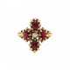 Pre Owned 9ct Garnet and Diamond Ring ZX305